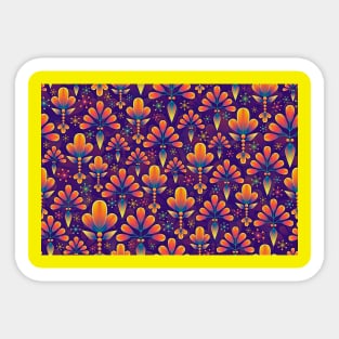 Floral Flower Pattern Sticker